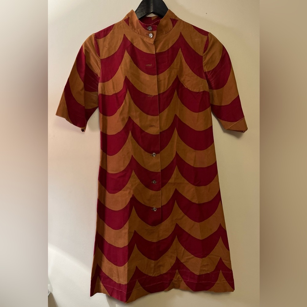 MARIMEKKO vintage 1960s button up dress size small